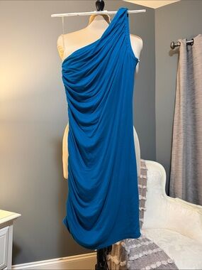 a new day One-Shoulder Teal Dress